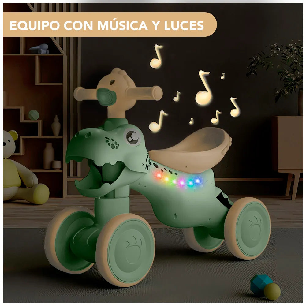 Carrodino; Carro Led y Musical de Dinosaurio para Niños 1-5 años