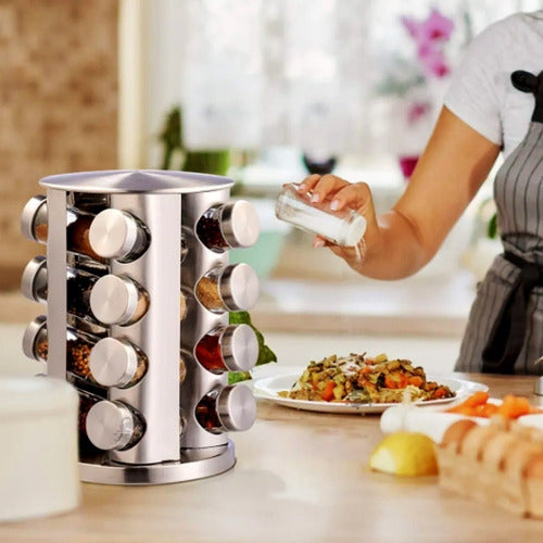 DISPENSADOR DE ESPECIAS GIRATORIO 16 UNIDADES