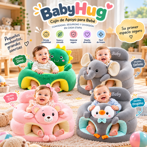 BabyHug | Cojín de Apoyo para Bebé + Envío Gratis