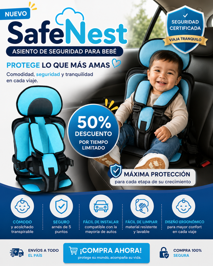 SAFE NEST I ASIENTO DE SEGURIDAD PARA BEBE
