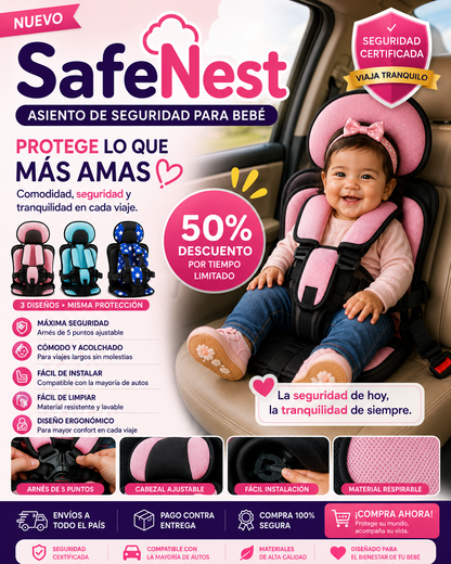 SAFE NEST I ASIENTO DE SEGURIDAD PARA BEBE
