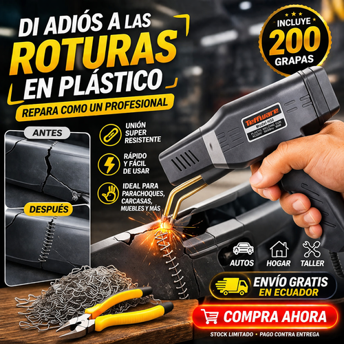 Taffware - Kit de Pistola para Soldar Plástico 220v 80w