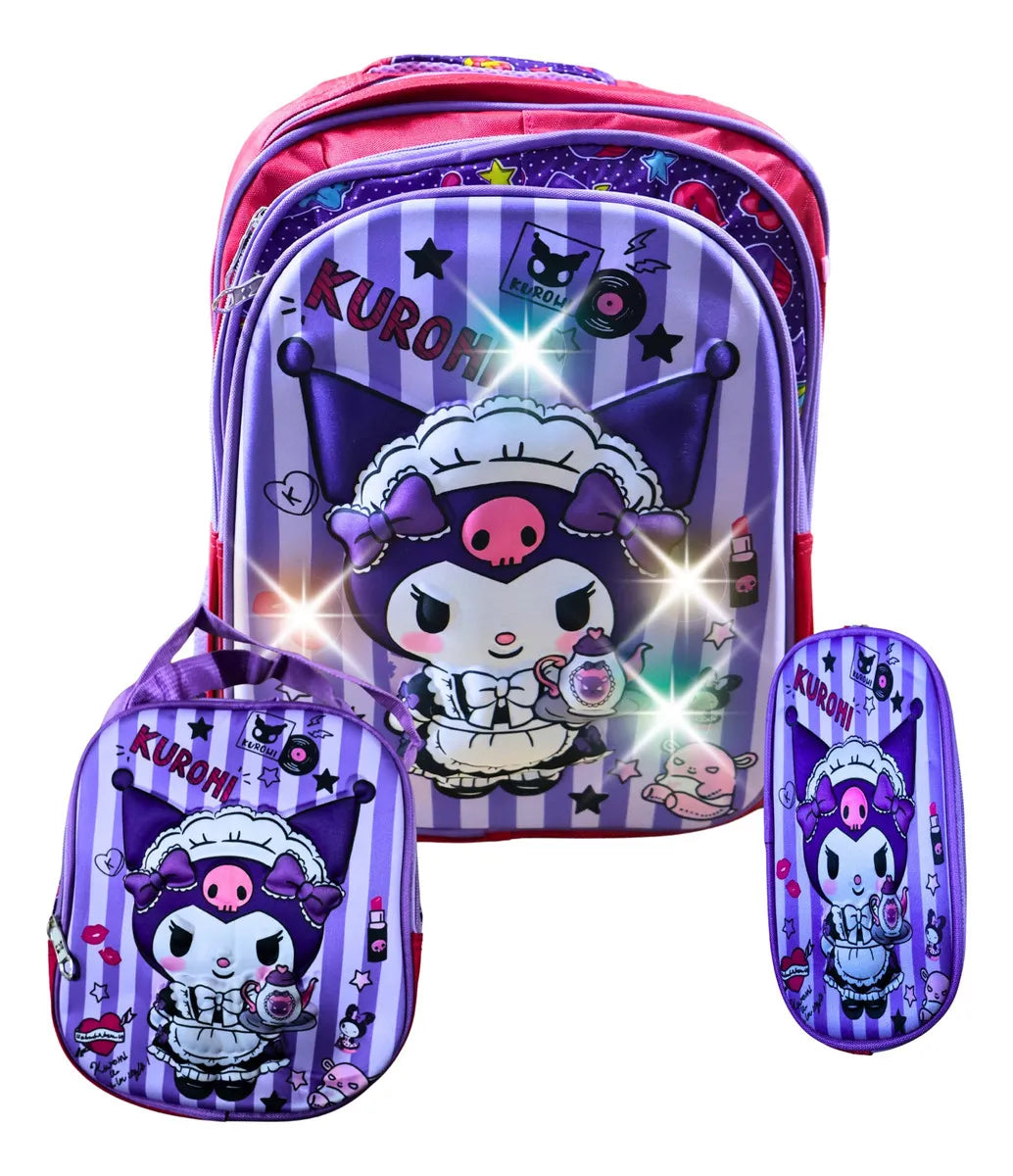 SET 3 EN 1 BOLSO + LONCHERA + CARTUCHERA | 50% DE DESCUENTO + ENVÍO GRATIS