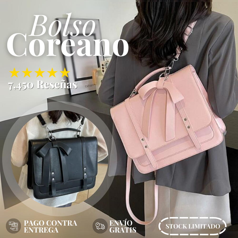 Bolso Estilo Coreano Vintage | 50% De Descuento + Envío Gratis