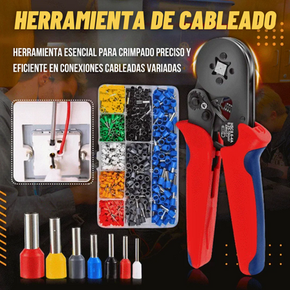 CrimpKit 1200 | Kit Crimpadora De Terminales Eléctricos 1200 Piezas + Envío Gratis
