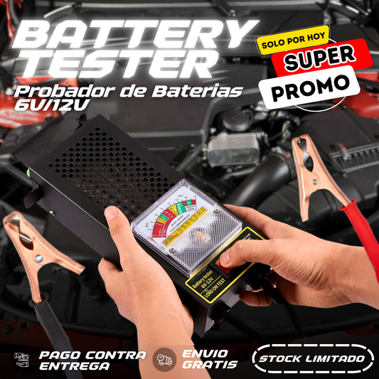 Battery Tester® | Probador de Baterías 6V/12V - 50% De Descuento + Envío Gratis