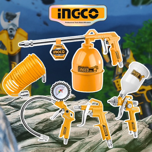 Kit x 5 Herramientas De Aire INGCO | 50% De Descuento + Envío Gratis