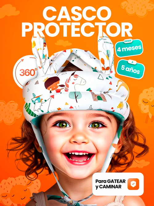 ¡Evita chichones, llantos y sustos innecesarios! | Casco de protección para bebé