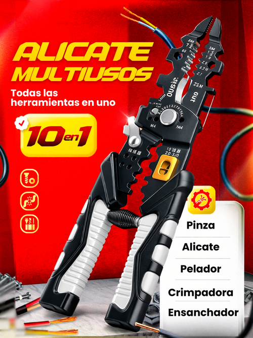 ¡Todo lo que necesitas en un solo alicate! | ALICATE 10 EN 1