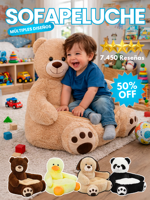 ¡El rincón favorito de tu hijo! | Sofá de Peluche para Niños + Envío Gratis