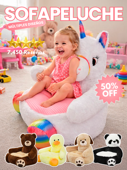 ¡El rincón favorito de tu hijo! | Sofá de Peluche para Niños + Envío Gratis