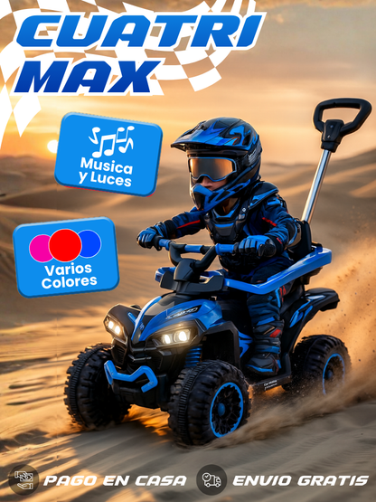 ¡Dale la emoción de conducir por primera vez! | Cuatrimoto Infantil Con Luces Y Música