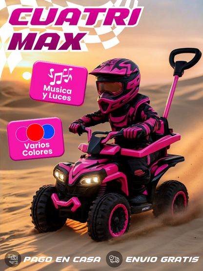 ¡Dale la emoción de conducir por primera vez! | Cuatrimoto Infantil Con Luces Y Música