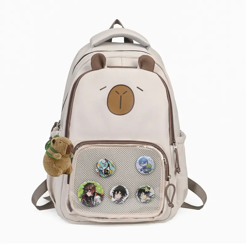 CapiMochi | Mochila Infantil Escolar De Capibara - 50% De Descuento  + Envío Gratis