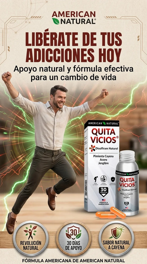 QUITA VICIOS | LIBERA TUS ADICCIONES 50% DE DESCUENTO + ENVÍO GRATIS