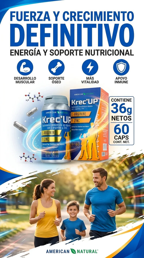 KREC’UP|  IMPULSA EL CRECIMIENTO 50% DE DESCUENTO + ENVÍO GRATIS